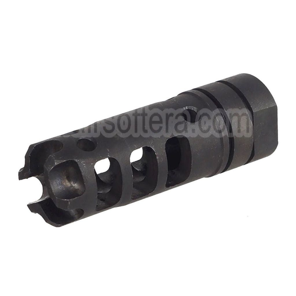 5KU 65mm Dragon DGN556B Style Frein de Bouche Convient pour -14mm CCW sens antihoraire Canon Fusil Airsoft Noir