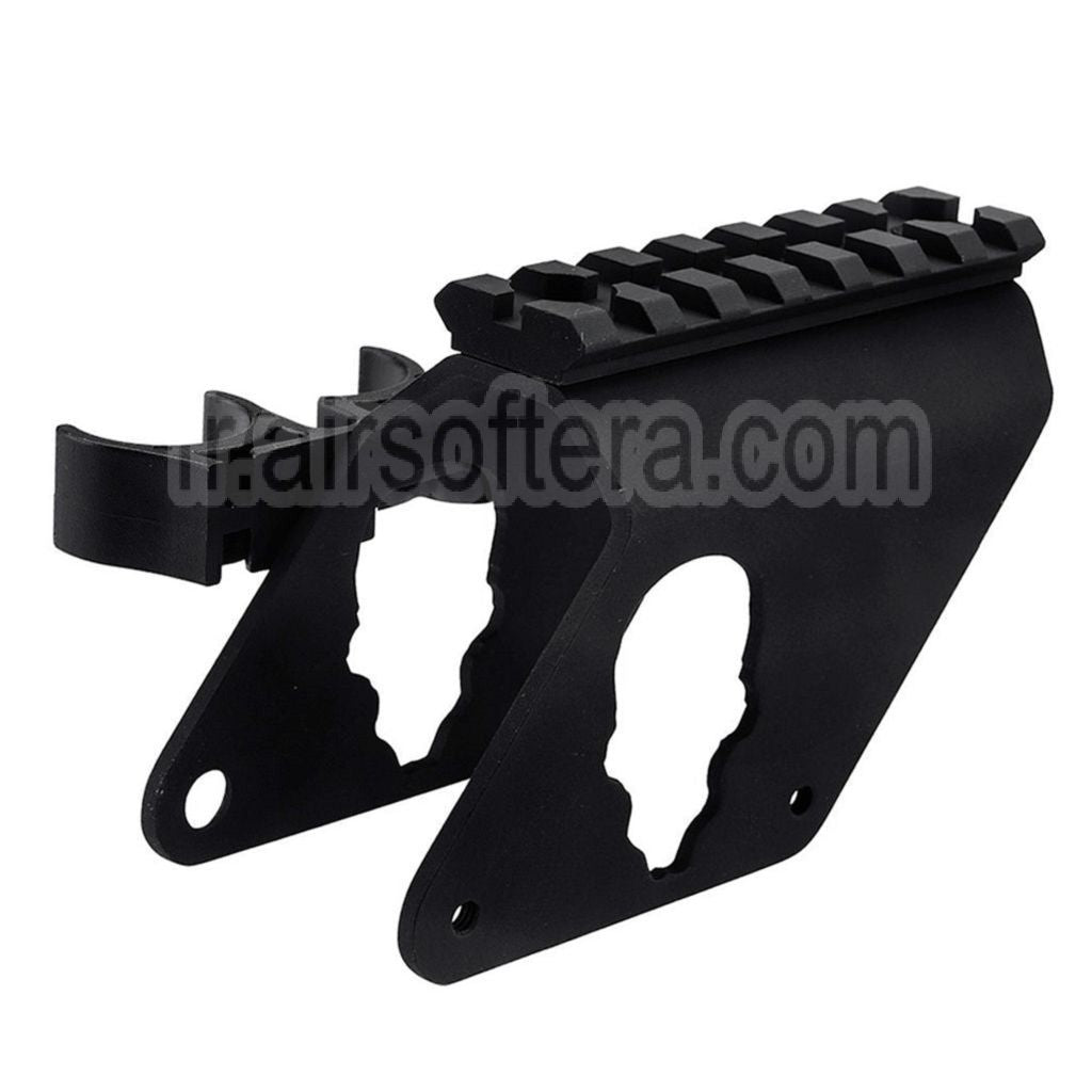 APS 7-Slots 20mm Top Rail Visée Montage avec 4x Cartouche Collecteur Sac Convient pour APS CAM870 Série Shotgun Airsoft