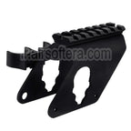 APS 7-Slots 20mm Top Rail Visée Montage avec 4x Cartouche Collecteur Sac Convient pour APS CAM870 Série Shotgun Airsoft