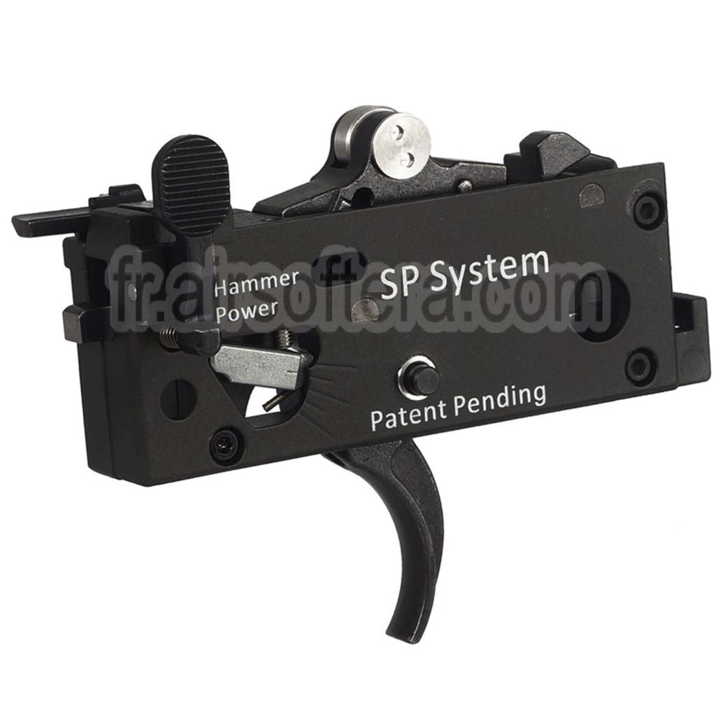 CYMA CGS Déclencheur léger amélioré et réglable Complète Gâchette Boîte Convient pour CYMA CGS M4 Série GBB Fusils Airsoft Noir