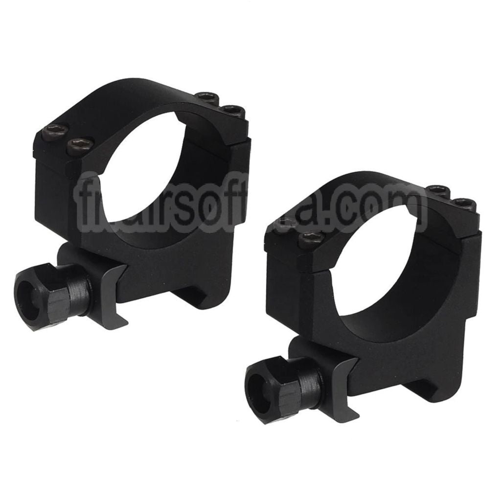 CYMA CGS KAC Style Détachement rapide 30mm Anneau de montage pour lunette Set (Bas) Convient pour 20mm Picatinny Rail