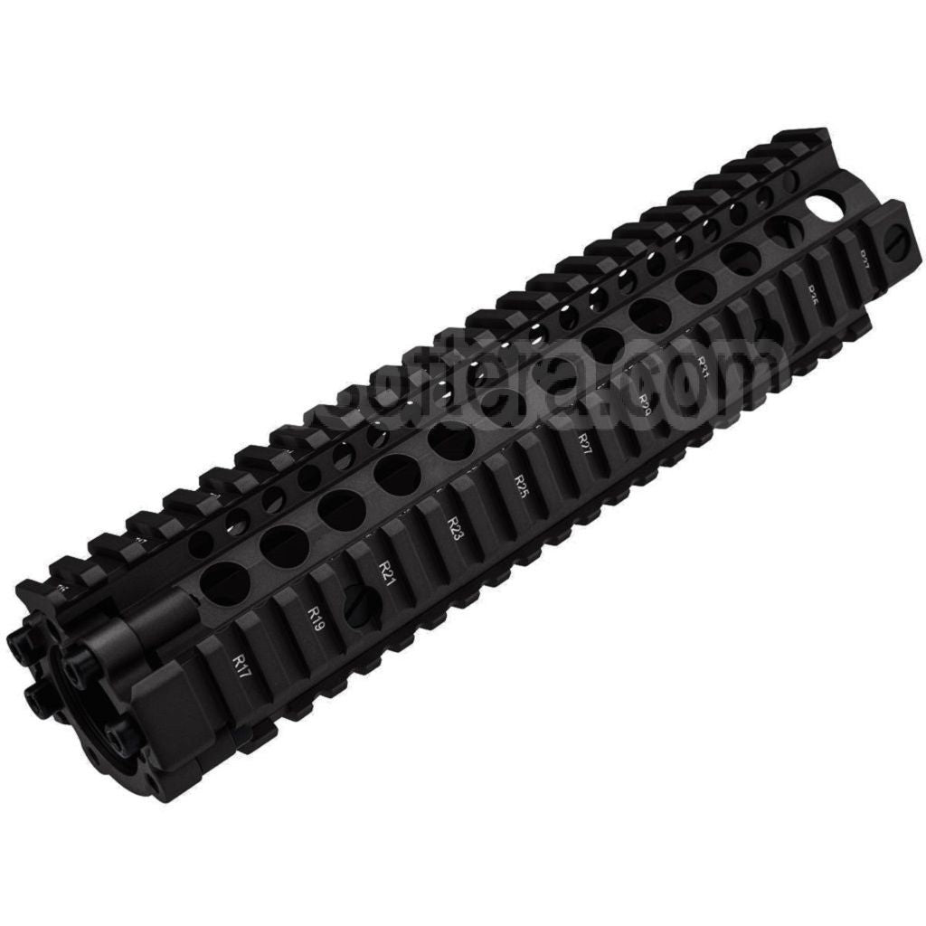 CYMA 241mm Aluminium MK18 Style RAS Rail de garde-main Convient pour M4 M16 Série AEG Fusils Airsoft Noir