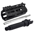 APS 4 Pouces Evolution Tech 8.0 M-Lok Tactique Rail de garde-main avec intérieur et extérieur canon Convient pour APS ASR Tokyo Marui M4 Série AEG Haut Airsoft Boîtier
