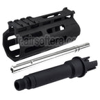 APS 4 Pouces Evolution Tech 8.0 M-Lok Tactique Rail de garde-main avec intérieur et extérieur canon Convient pour APS ASR Tokyo Marui M4 Série AEG Haut Airsoft Boîtier