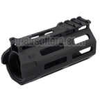 APS 4 Pouces Evolution Tech 8.0 M-Lok Tactique Rail de garde-main avec intérieur et extérieur canon Convient pour APS ASR Tokyo Marui M4 Série AEG Haut Airsoft Boîtier
