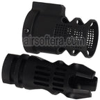 E&amp;C Epsilon 556 Style Cache-Flamme Filetage -14mm CCW sens antihoraire avec Blast Diverter