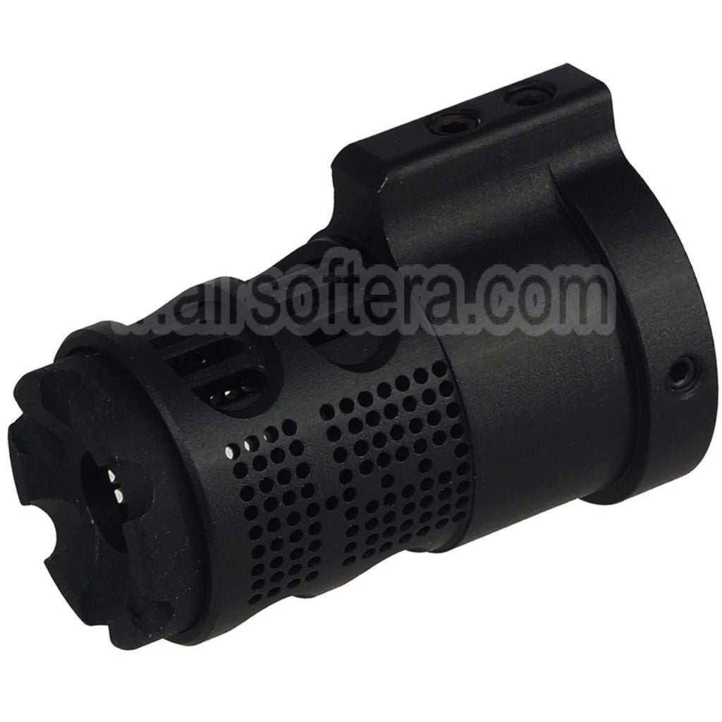 E&amp;C Gamma 556 Style Cache-Flamme Filetage -14mm CCW sens antihoraire avec Blast Diverter