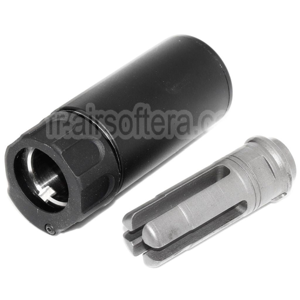 E&amp;C 94mm Warden QD Détachement rapide Silencieux avec Filetage -14mm CCW sens antihoraire Cache-Flamme