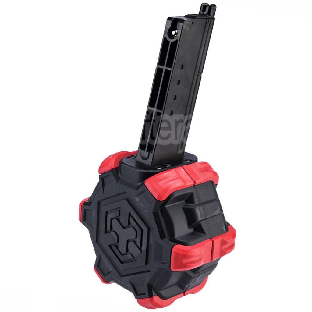 Chargeur de gaz adaptatif Armorer Works AW Custom 350 billes compatible avec le pistolet airsoft Armorer Works AW / WE (WE-TECH) Desert Eagle GBB.