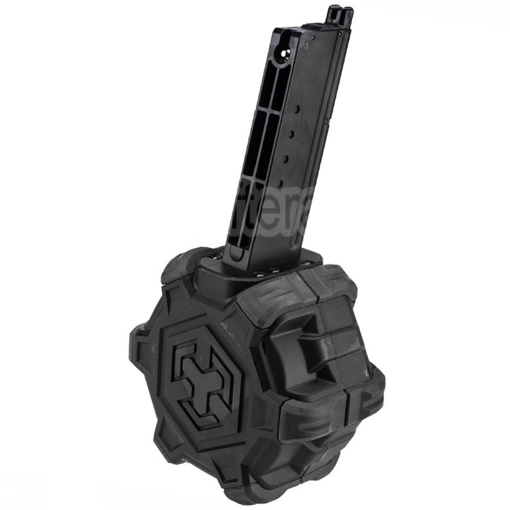 Chargeur de gaz adaptatif Armorer Works AW Custom 350 billes compatible avec le pistolet airsoft Armorer Works AW / WE (WE-TECH) Desert Eagle GBB.