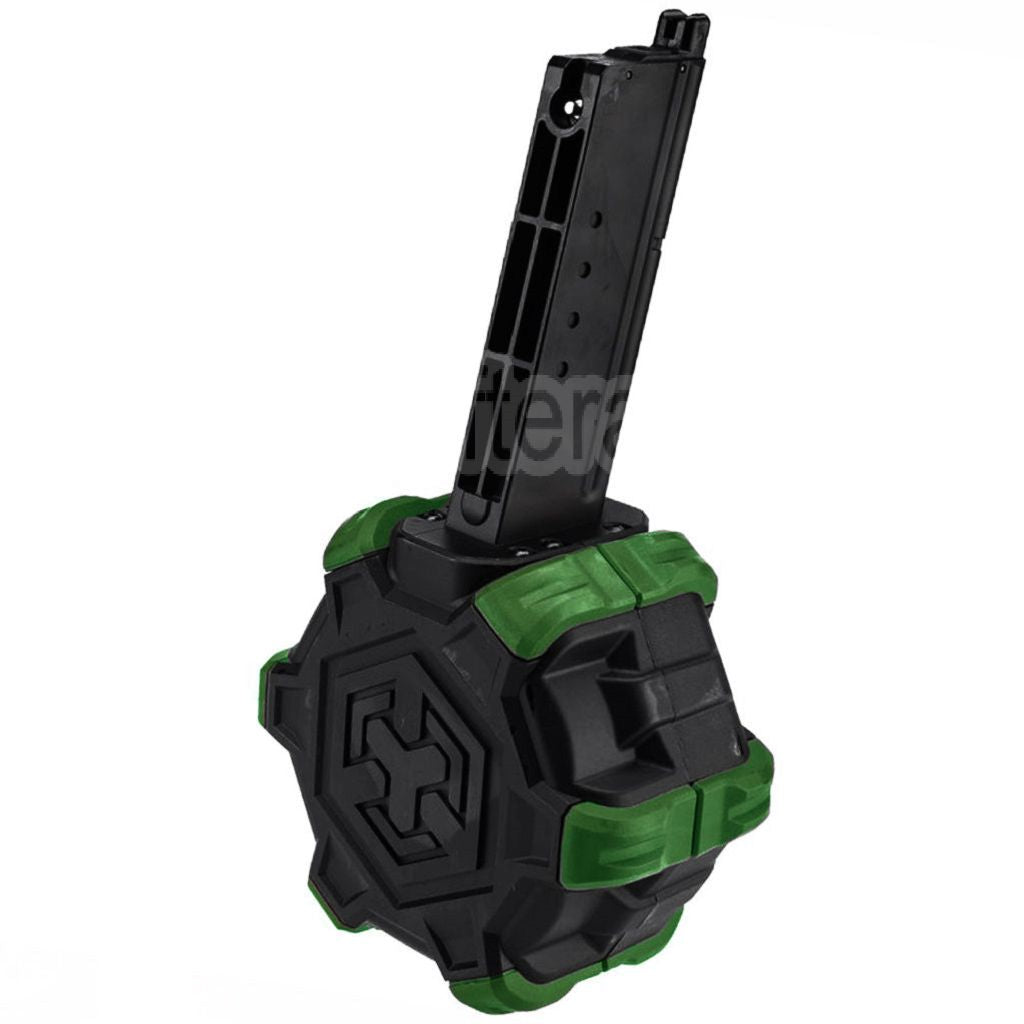 Chargeur de gaz adaptatif Armorer Works AW Custom 350 billes compatible avec le pistolet airsoft Armorer Works AW / WE (WE-TECH) Desert Eagle GBB.