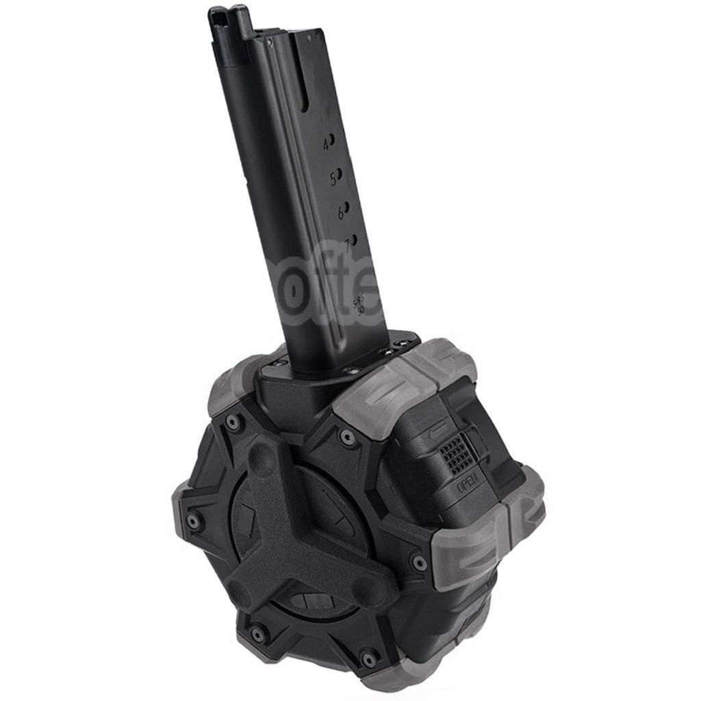 Chargeur de gaz adaptatif Armorer Works AW Custom 350 billes compatible avec le pistolet airsoft Armorer Works AW / WE (WE-TECH) Desert Eagle GBB.
