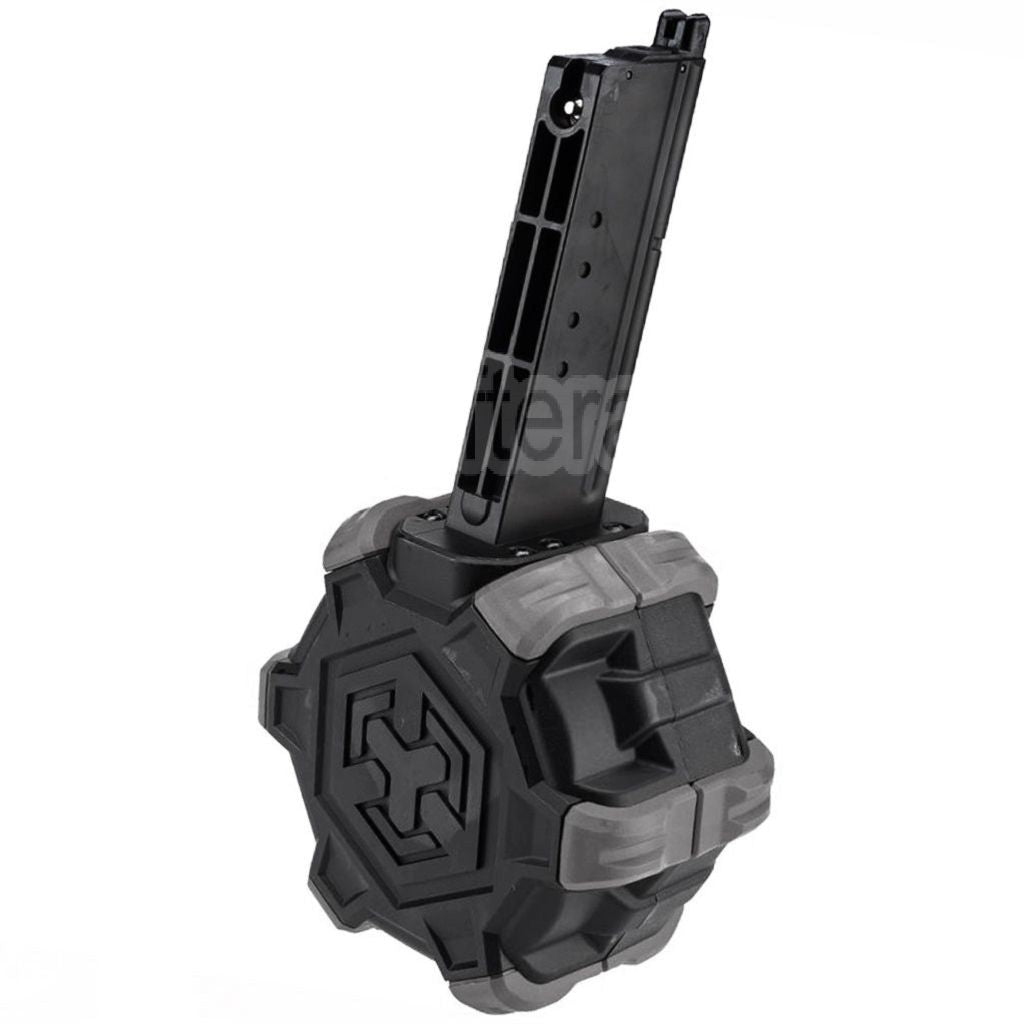 Chargeur de gaz adaptatif Armorer Works AW Custom 350 billes compatible avec le pistolet airsoft Armorer Works AW / WE (WE-TECH) Desert Eagle GBB.
