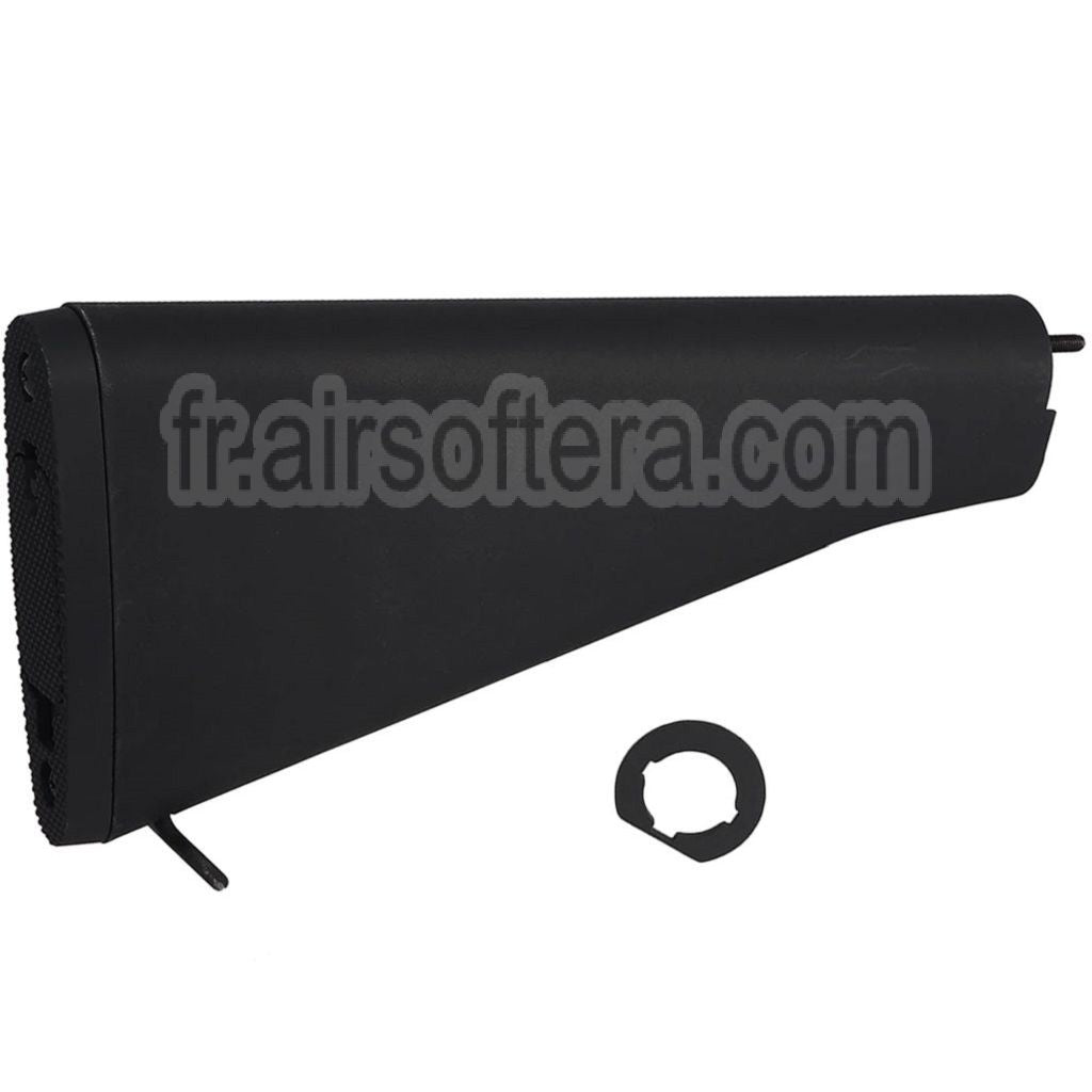 E&amp;C M16A2 Fixe Crosse Convient pour M4 M16 Série AEG Fusils Airsoft Noir